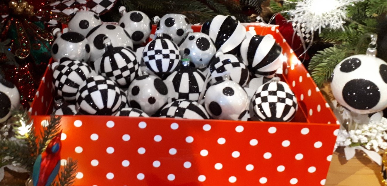 Trend German Christmas Kategorie Black & White – handgefertigter Christbaumschmuck aus Lauscha