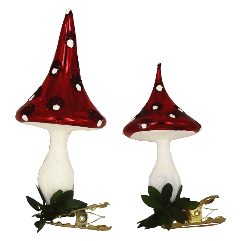 Trend German Christmas, Pilz "LOLIPOP - points 2-fach sortiert ca. 7/5cm 6 St./Ktn.